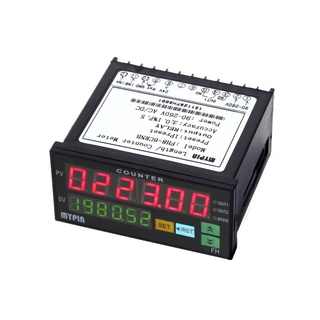สินค้า [Mapde] MYPIN FH8-6CRNB Digital Counter Mini Electronic Length Batch Meter 1 Preset Relay Output Count Meter