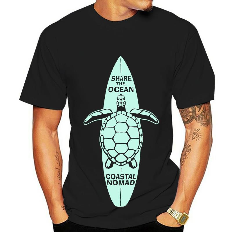เสื้อยืดพิมพ์ลายแฟชั่น-เสื้อยืด-ลาย-nomad-sup-surf-paddle-board-surfing-share-ocean-sea-สีเทา