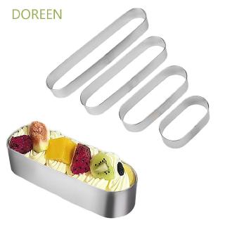 DOREEN Puff Stainless Steel Baking Tool Oval Dessert Mousse Ring