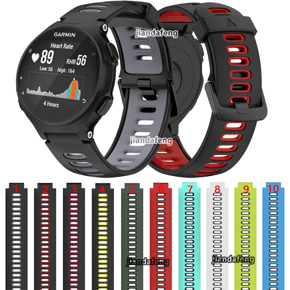 INF Leren Horlogeband – Compatibel Met Garmin Forerunner 220/230/235/630/620/735XT En Approach S20/S5