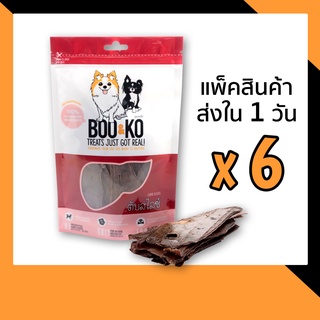 BOO&KO ขนมสุนัข ตับหมูอบแห้ง 50 กรัม [6ถุง]