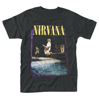 เสื้อยืดวินเทจพร้อมส่ง Gildan เสื้อยืดผ้าฝ้าย พิมพ์ลาย Nirvana Stage Jump Purple พลัสไซซ์ สําหรับผู้ชาย 2022S-5XL