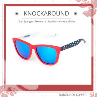 แว่นกันแดด Knockaround Star Spangled Premiums : Red with white and blue