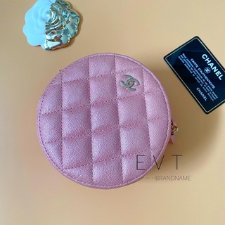 Ultra rareeee!!! Cc round bag pink pearly caviar HL27