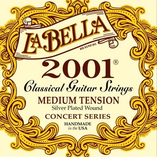 สายกีตาร์คลาสสิค La Bella 2001 Series Classical Guitar Strings