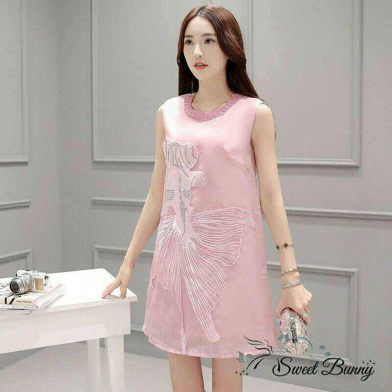 goldfish-peal-neck-pink-dress