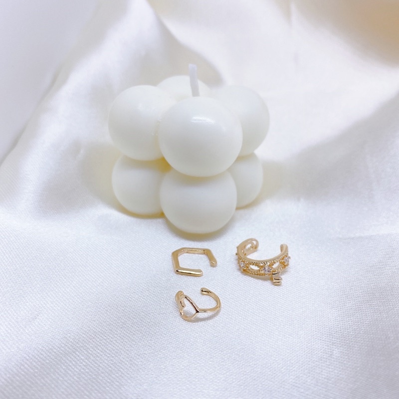 earcuff-เซต3ชิ้น-ต่างหูหนีบ-ต่างหูเกี่ยว-พร้อมส่ง