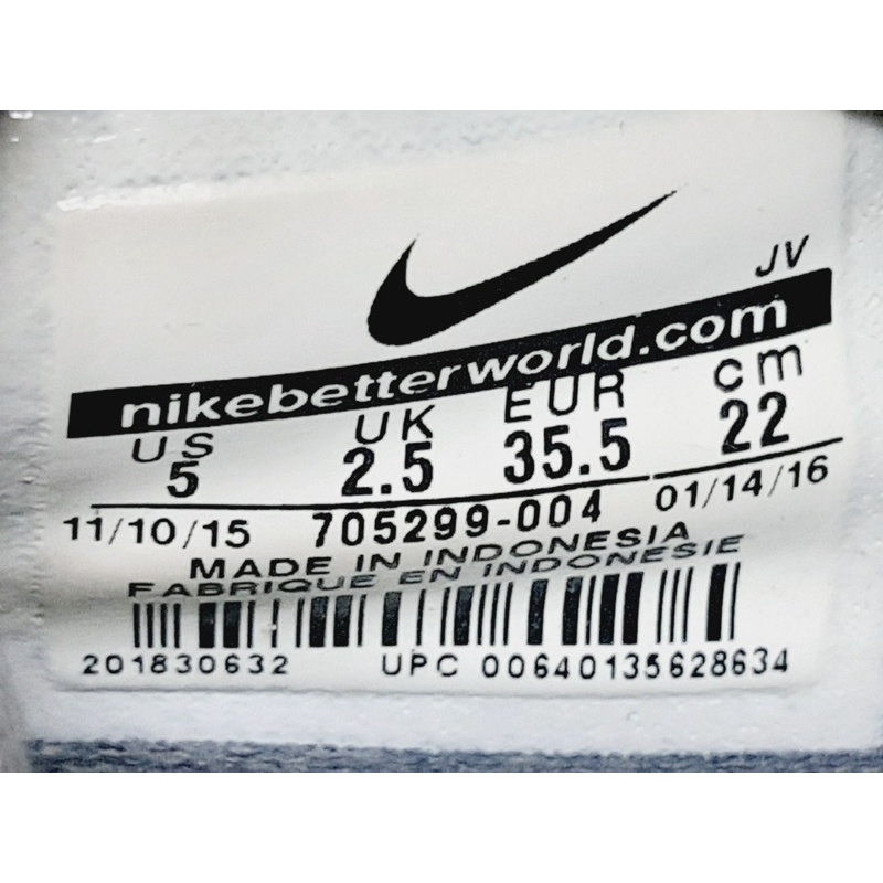 nike-flex-fury-us-5-uk-2-5-eur-35-5-รองเท้ามือสองของแท้