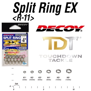 สินค้า DECOY R-11 SPLIT RING EX #1-6+ สปริทริง งานเหยื่อปลอม ญี่ปุ่นแท้ 100%