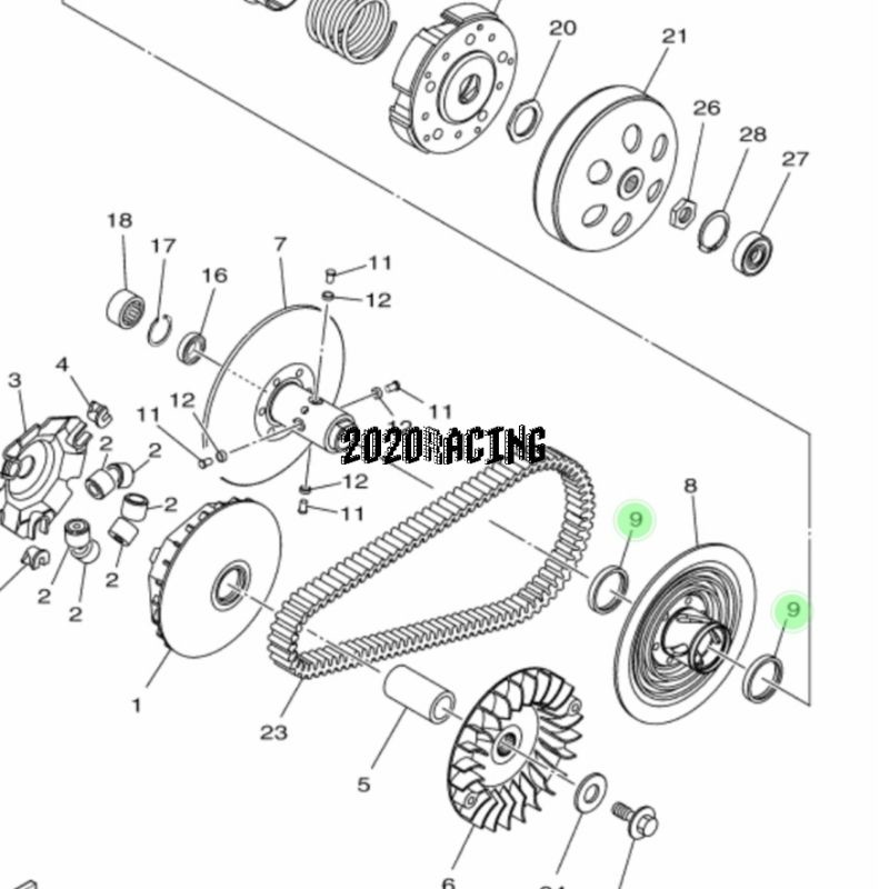 ซีลน้ำมันล้อปรับความเร็วหลัง-xmax-300-ซีลสไลด์หลัง-ของแท้ศูนย์-yamaha