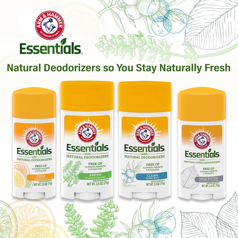 พร้อมส่ง-ระงับกลิ่นกาย-arm-amp-hammer-essentials-natural-deodorant-ไซส์ใหญ่