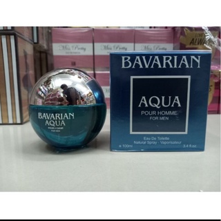 น้ำหอมผู้ชาย Bavarian Aqua Pour Homme for Men Eau De Toilette Natural Spray 3.4 oz / 100ml