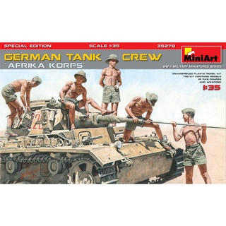 โมเดลประกอบ MiniArt 1/35 MI35278 GERMAN TANK CREW AFRIKA KORPS