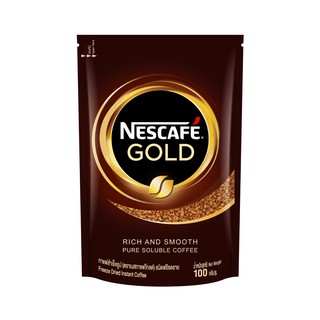 ภาพขนาดย่อของภาพหน้าปกสินค้าNESCAF Gold Freeze Dried Instant Coffee เนสกาแฟ โกลด์ กาแฟสำเร็จรูป ชนิดฟรีซดราย แบบถุง ขนาด 100 กรัม 3 แพ็ค NESCAFE จากร้าน nestle_foodbeverage_official บน Shopee