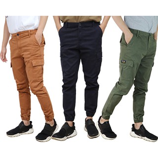 BOVYJNS JOGGER -  กางเกงจ็อกเกอร์ทรงสลิม  4สี X 4สไตล์ BL-4014