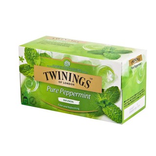 โปร 1-15 ทไวนิ่งส์ ชาเปปเปอร์มินต์ 25 ซอง x 1 กล่อง(pure paper mint tea)