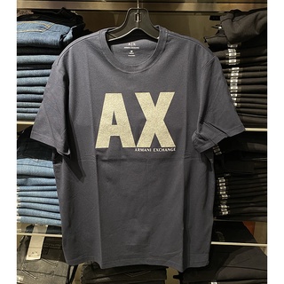 เสื้อยืดแขนสั้น พิมพ์ลายตัวอักษร Armani Exchange AX Armani อเนกประสงค์ สําหรับผู้ชาย