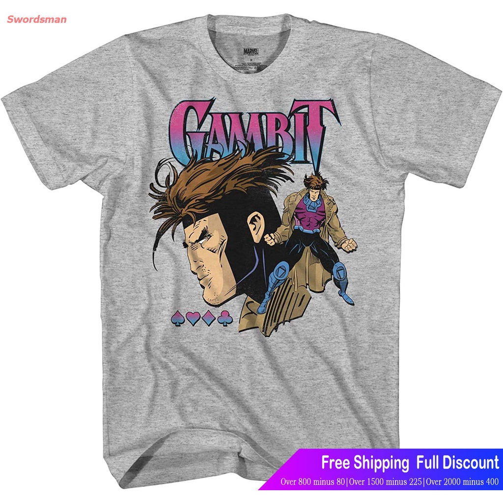 ผ้าฝ้าย 100เสื้อยืดแขนสั้น Marvel Mens Comics Group Shirt X Men 