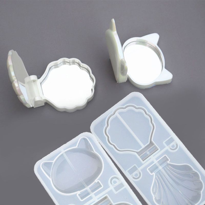 boom-folding-mirror-resin-casting-mold-shell-cat-round-makeup-mirror-silicone-molds