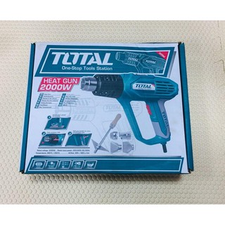 เครื่องเป่าลมร้อน Heat gun เครื่องเป่าลมดัดท่อ ปืนเป่าลมร้อน TOTAL TB1206 ไฟ2000วัตต์