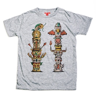 เสื้อยืด แขนสั้น แชปเตอร์วัน คาแรคเตอร์ ลาย เสาโทเทม ผ้านิ่ม / Totem Chapter One Character Soft T-Shirt
