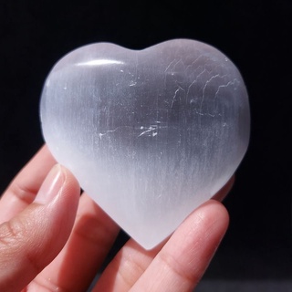 เซเลไนท์ทรงหัวใจ(มีตำหนิ)​Selenite Heart