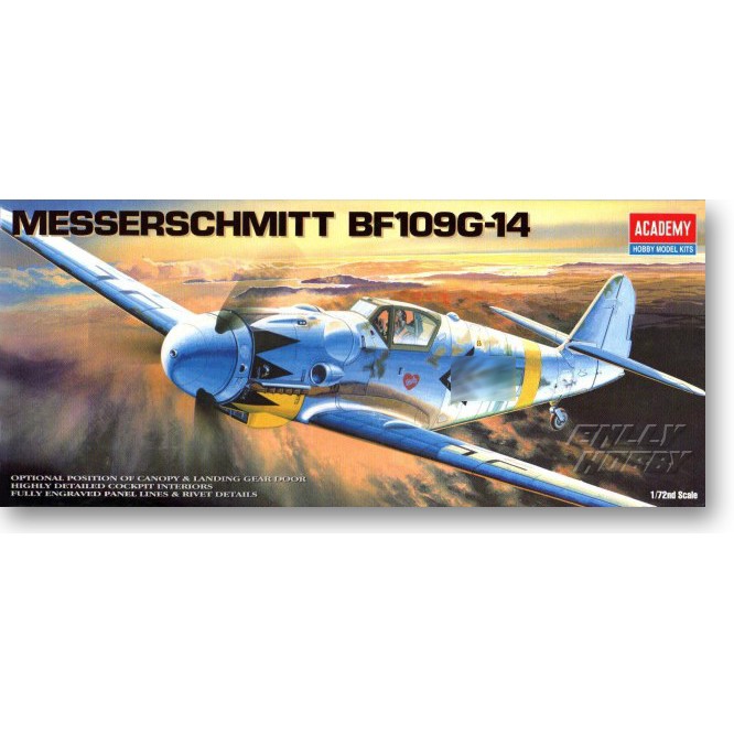 โมเดลประกอบ-academy-model-1-72-ac12454-messerschmitt-bf109g-14