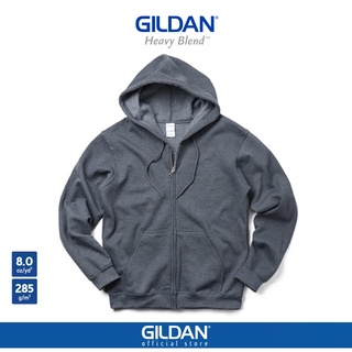สินค้า GILDAN® เฮฟวี่เบลนด์ ฮู้ดแบบซิป - เทาดาร์คเฮทเทอร์ 108C