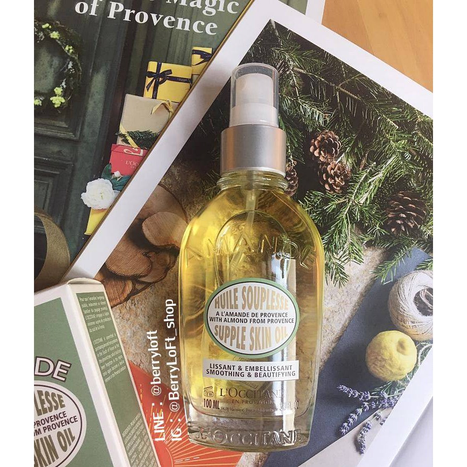 ฉลากไทย ผลิตปี 2022 L'OCCITANE Almond Supple Skin Oil 100 ml. Shopee