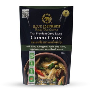บลูเอเลเฟ่นท์ น้ำแกงเขียวหวานพร้อมปรุง 300กรัม Blue Elephant Green curry sauce 300g
