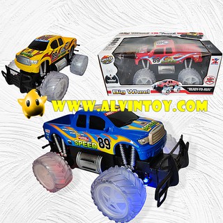 พร้อมส่งจากกทม. รถ 4WD รถ 4x4 บังคับวิทยุ พร้อมรีโมทไร้สาย Big Wheel มีไฟที่ล้อ แถมถ่านชาร์จ เก็บเงินปลายทางได้