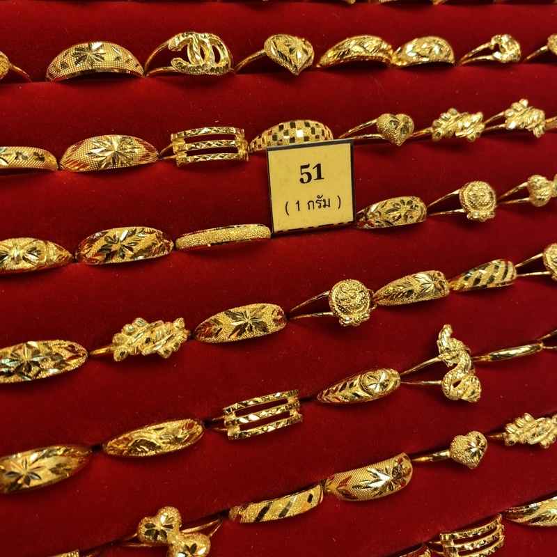 ภาพหน้าปกสินค้าFFS แหวนทอง 1 กรัม ทองคำแท้96.5% ไม่แจ้งลาย จะจัดสุ่มให้ ลายสวยๆ