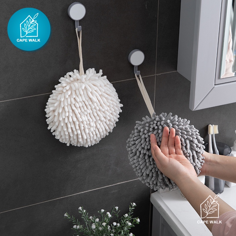 ผ้าเช็ดมือ-ผ้าเช็ดมือแบบแขวน-ลูกบอลดูดน้ำแห้ง-สำหรับห้องน้ำและห้อง-ผ้าเช็ดมือตัวหนอน-ผ้าเช็ดมือในห้องน้ำ