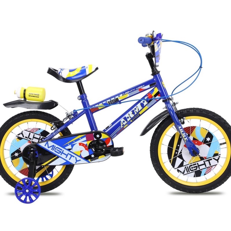 super-sale-new-bmx-จักรยาน-16นิ้ว-สไตล์-bmx-แถมกระดิ่งและชุดกระบอกน้ำ-รูปทรงเทห์ทันสมัย-เก็บเงินปลายทางได้