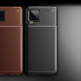 เคสโทรศัพท์มือถือ คาร์บอนไฟเบอร์ แบบนิ่ม ป้องกันกระแทก สําหรับ Samsung Galaxy A42 5G