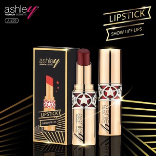 Ashley star rouge matte lipstick A-299 แอชลี่ย์ สตาร์ รูจ แมท ลิปสติก ลิปสติกเนื้อแมท ไม่มีกล่อง ราคาพิเศษ