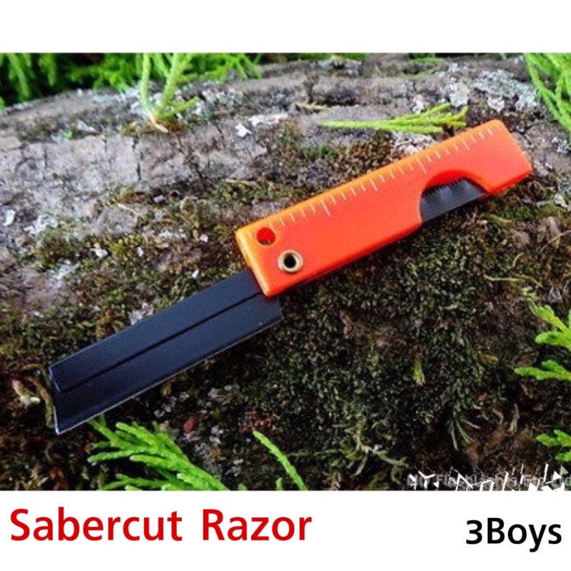 มีด-ultimate-survival-technologies-sabercut-razor-saw-orange-มีดพร้อมเลื่อยขนาดเล็ก