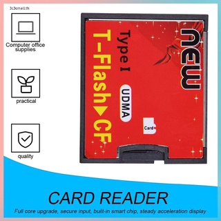 ✨ส่วนลดใหญ่✨Red Black T-Flash to CF type1 Compact Flash Memory Card UDMA Adapter