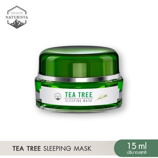 สินค้า Naturista สลีปปิ้งมาส์กทีทรี กู้หน้าโทรมข้ามคืน ให้เนียนนุ่มชุ่มชื้น ยาวนาน 72 ชม. Tea Tree Sleeping Mask 15ml