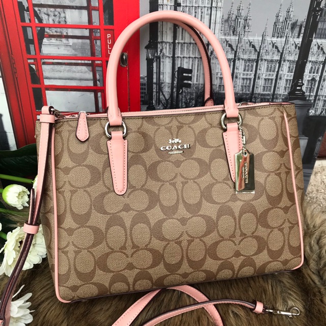 กระเป๋า-coach-f67026-carryall-in-signature-canvas-khaki-petal