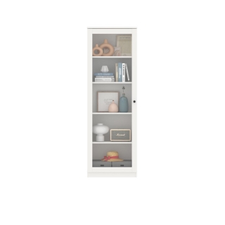 โปรโมชั่น : กทม. 3-5 วัน ส่ง SB Design Square ตู้สูงหน้าบานกระจก 60 ซม. รุ่น Moneta สีขาว 60x35x180 ซม. แบรนด์ KONCEPT FURNITURE