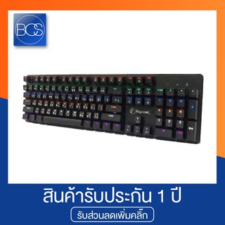 Razeak RK-X09 Panther Mechanical Gaming Keyboard Metal Blue Switch Otemu คีย์บอร์ดเกมมิ่ง - (Black)