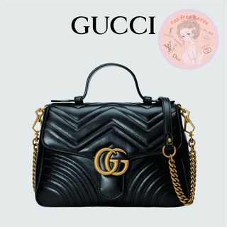Shopee ถูกที่สุด 🔥ของแท้ 100% 🎁 กระเป๋าถือขนาดเล็ก Gucci GG Marmont Collection ใหม่เอี่ยม
