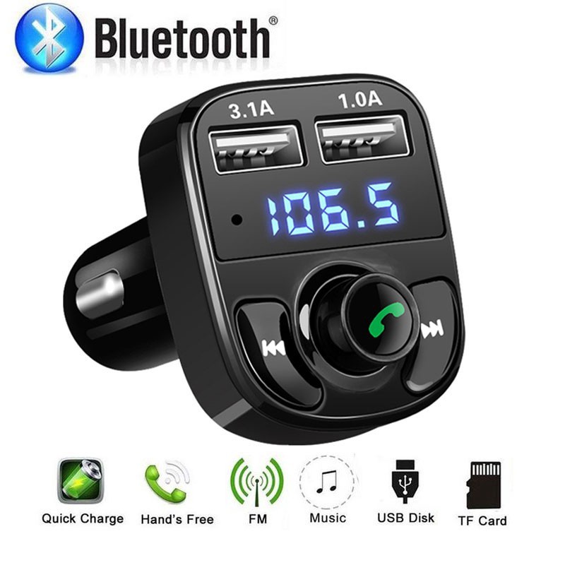 บลูทูธรถยนต์ X8 Car Mp3 Player bluetooth เครื่องเล่นmp3ในรถ Shopee