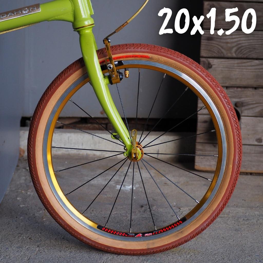 ยางจักรยาน-20-406-panaracer-pasela-สีอิฐ-20x1-50-made-in-japan