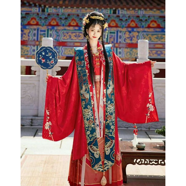 ชุดฮั่นฝู-คอลเลคชั่น-hua-jia-hua-jian-ni-huang-แบรนด์-chi-xia-ชุดจีนโบราณ-ชุดเจ้าสาว-hanfu-ราชวงศ์หมิง-เสียเพ่ย-ชุดยาว