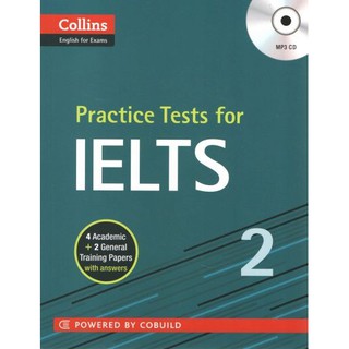 DKTODAY หนังสือ  COLLINS PRACTICE TESTS FOR IELTS 2 +MP3 CD