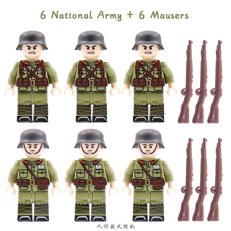 ของเล่นเด็กตัวต่อโมเดลฟิกเกอร์ทหาร-ww2-british-soldier-swat-เสริมการศึกษาเด็ก
