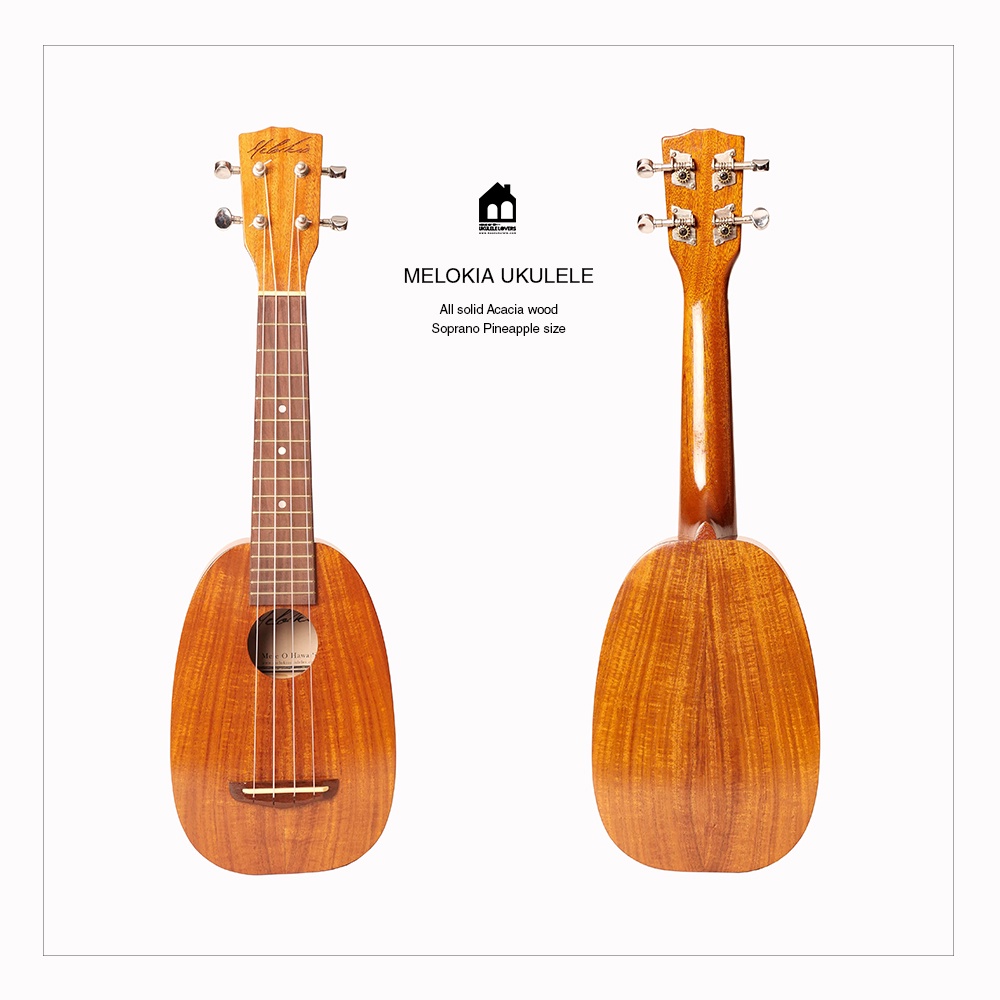 Melokia all solid Acacia Soprano Pineapple อูคูเลเล่ไม้อะเคเซีย ยี่ห้อ ...