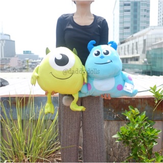 YTหมอนสอดมือ Mike Wazowski ไมค์ &amp; Sulley ซัลลี่ Cheerful Monsters Inc 13นิ้ว